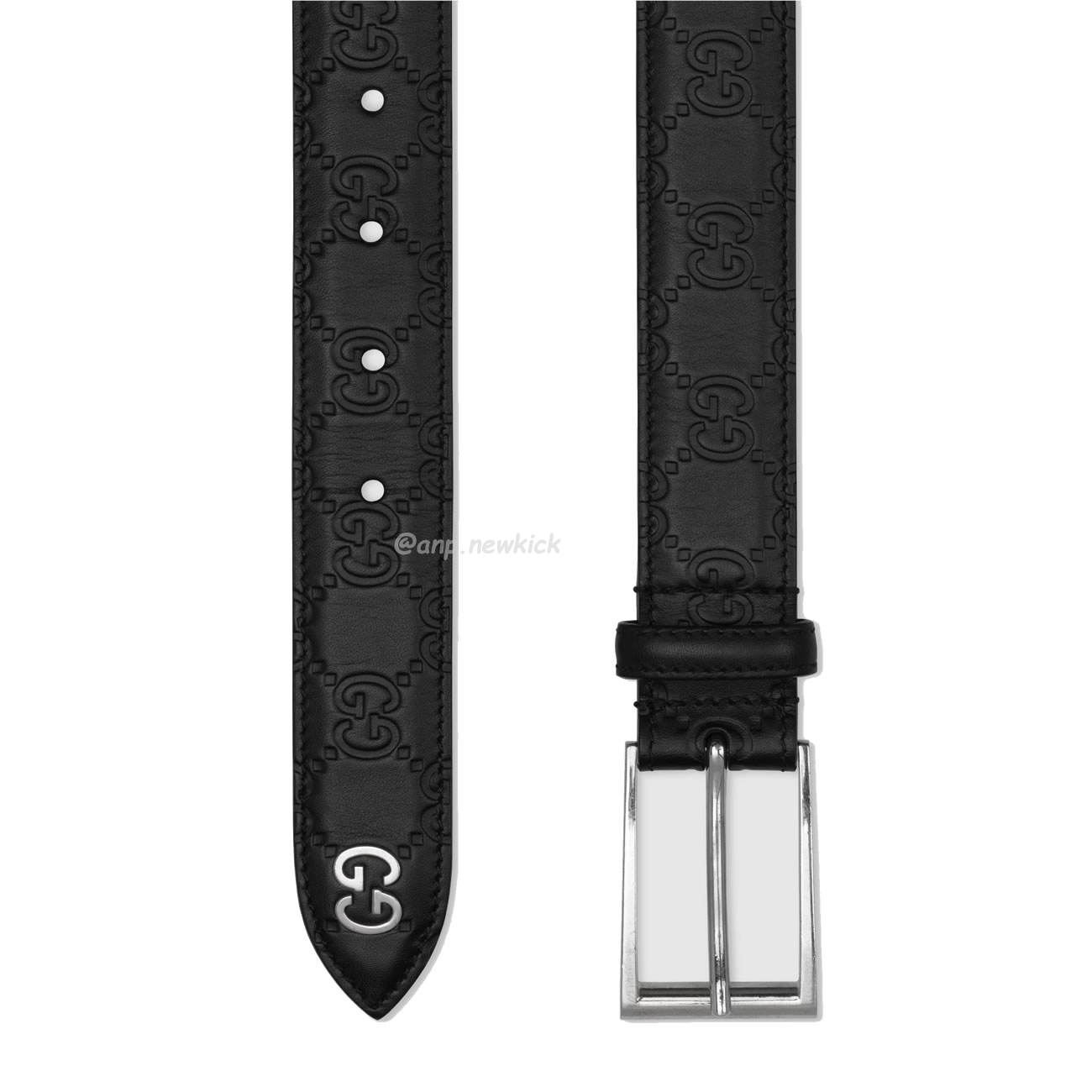 Gucci Signature Belt With Gg Detail Black 474311 Cwc1n 1000 (2) - newkick.org